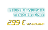 Your own Internet website starting price 299€ VAT not included
